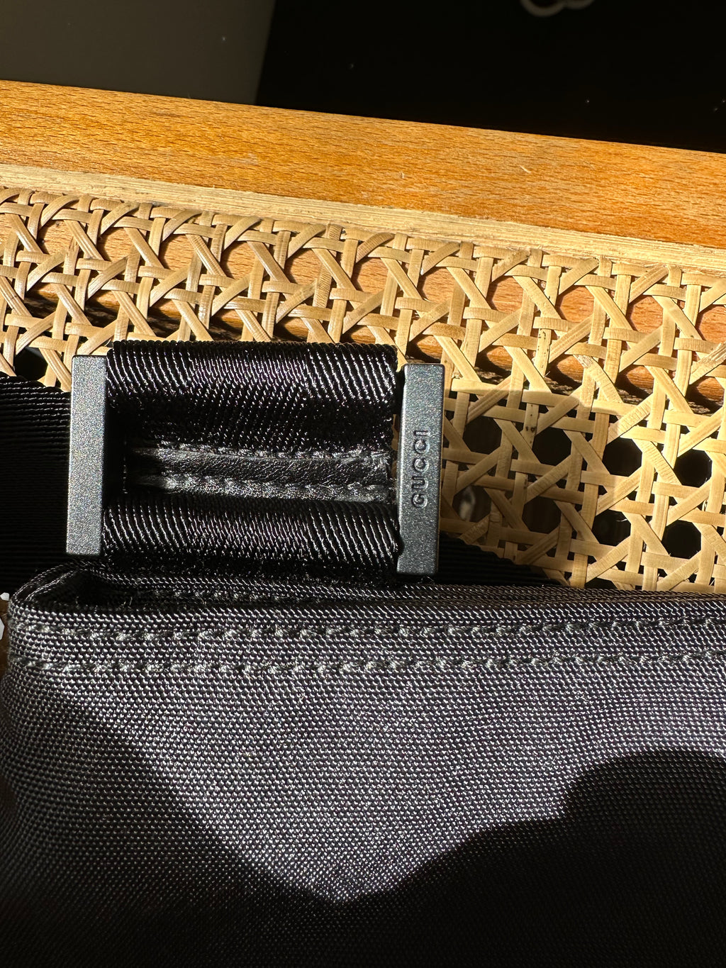 Gucci Black Nylon Messenger Bag