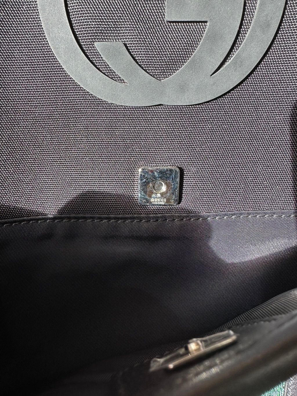 Gucci Black Nylon Messenger Bag