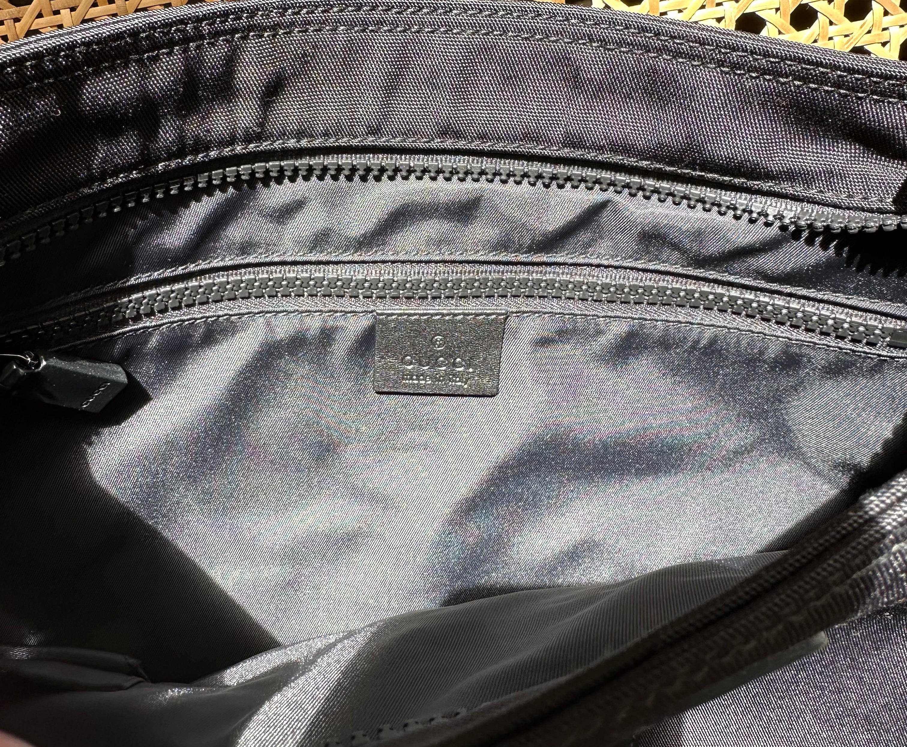 Gucci Black Nylon Messenger Bag