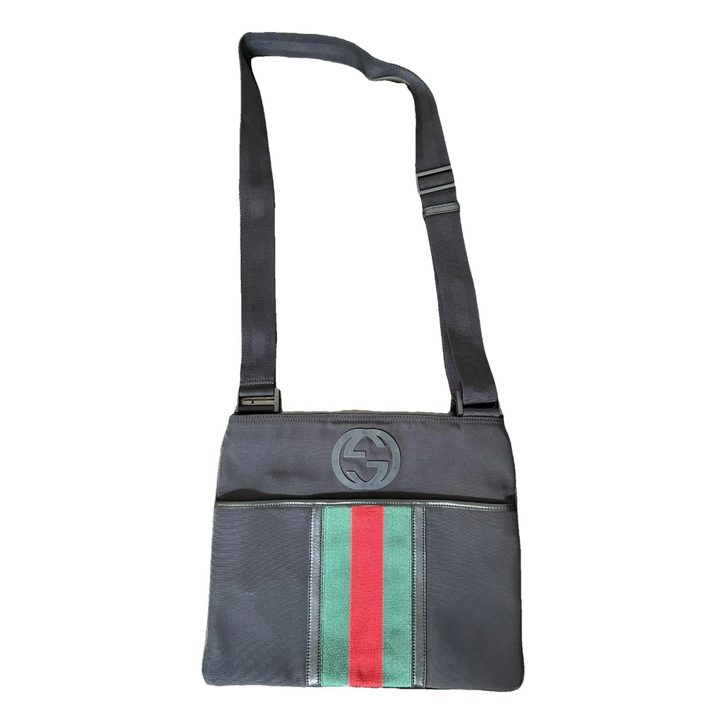 Gucci Black Nylon Messenger Bag