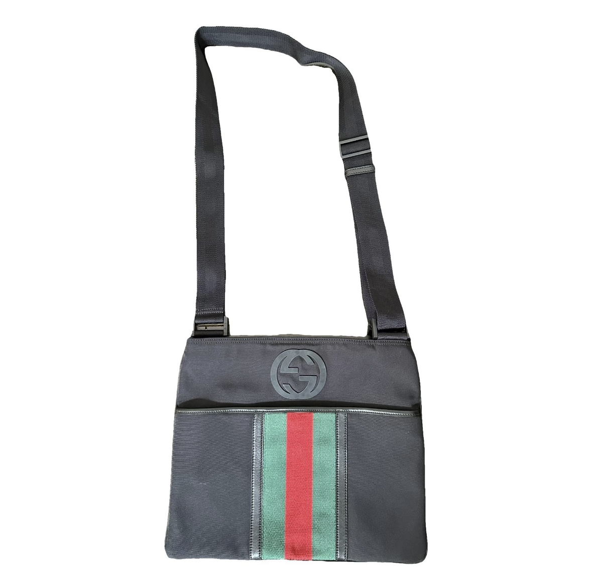 Gucci Black Nylon Messenger Bag